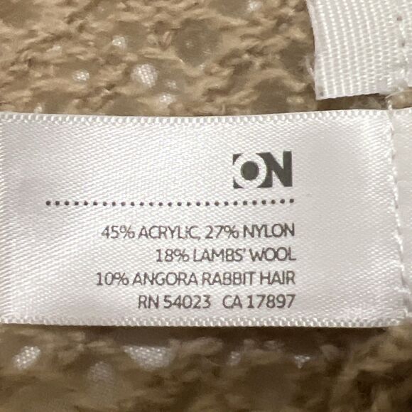 VTG Loose Weave Wrap Cardigan Shawl Sweater ANGORA Blend Beach Cover Up XS/S - Picture 3 of 14